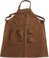 Cozy Ibiza - Kunstlederen schort - 60 x 80 cm - cognac