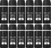 AXE Deodorant / Bodyspray Black - JUMBOPAK - 12 x 150 ml - 1800 ml