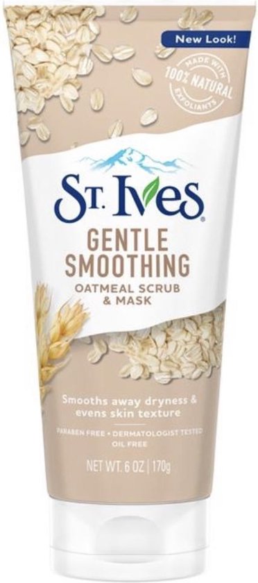 Shuraba Raad gesponsord St. Ives Gentle Smoothing Oatmeal Scrub and Mask - 170g | Hypoalergeen 2in1  Havermout... | bol.com