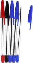 Gerimport Gelpennen Basic Blauw/rood/zwart 5 Stuks