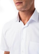Overhemd Heren Wit Korte Mouw - 44