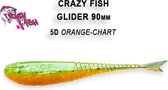 Crazy Fish Glider - 9 cm - 5d - orange chart - floating