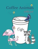 Coffee Animals Coloring Book