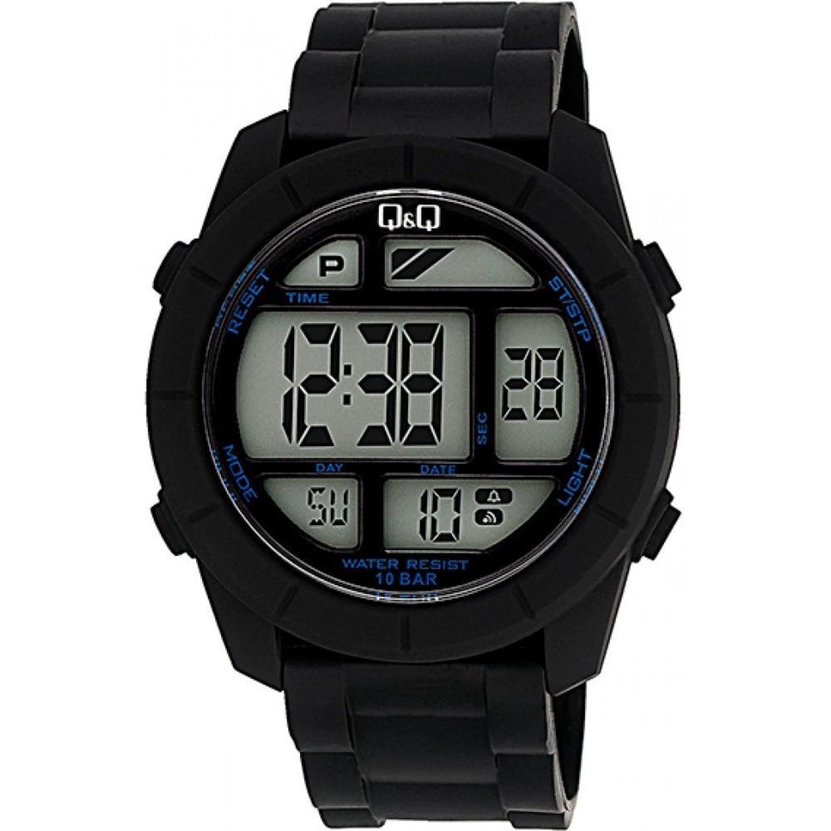 QQ Horloge zwarte digitaal M123J013Y