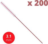 Lactona Interdentaal Ragers - X-Small 3,1mm - Rood - 200 stuks - Voordeelpakket