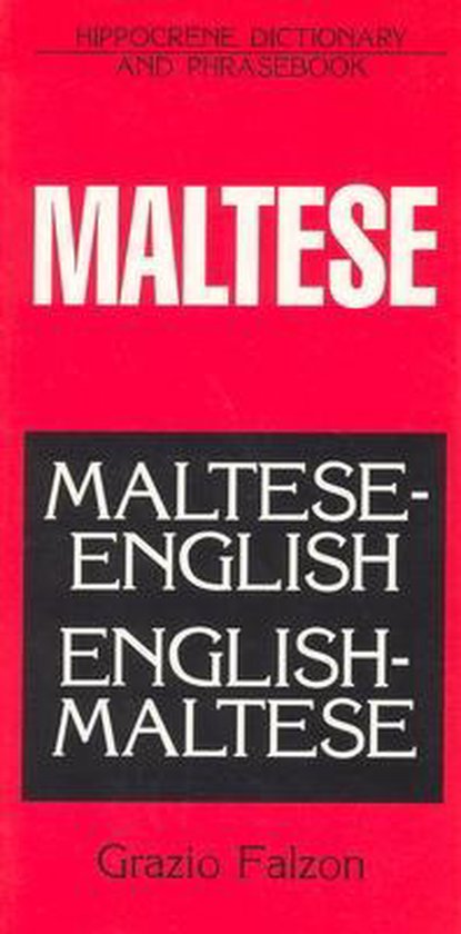 Maltese English English Maltese Dictiona - cover