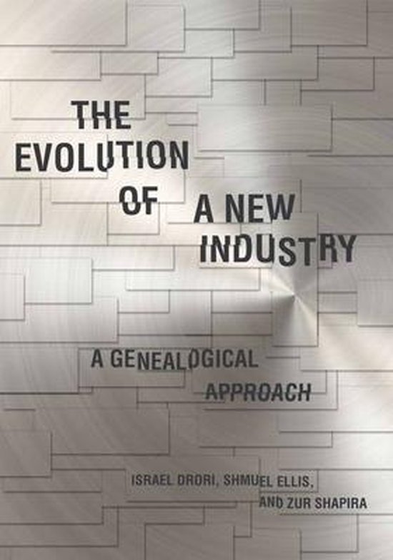 Boek "The Evolution of a New Industry: A Genealogical Approach" met auteursnamen onderaan.