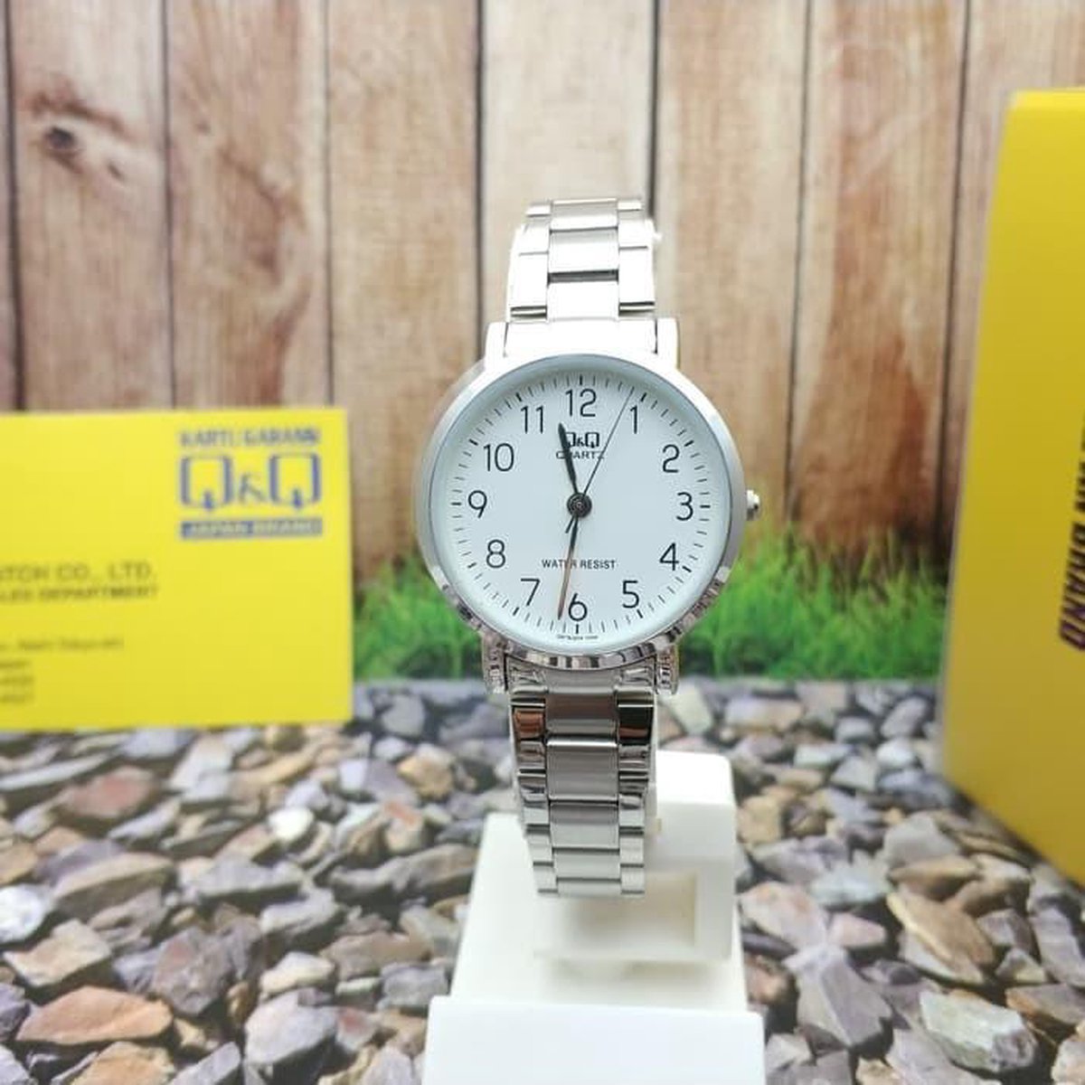 QQ Dames horloge -zilverkleurig Q979J204Y
