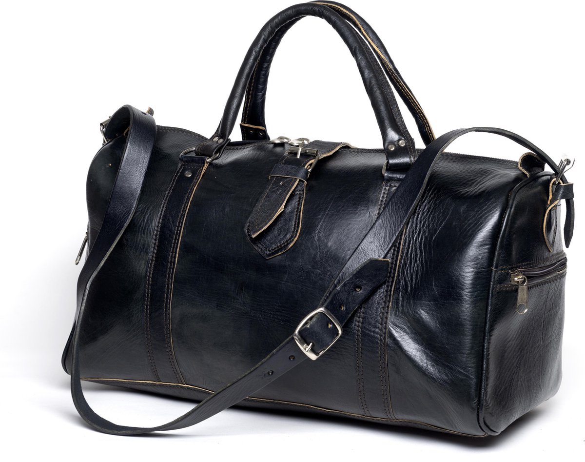 Weekendtas Carry-on Baggage voor Mannen Vrouwen, Echt lederen reisplunje converteerbare rugzak met schoenenzakje schouderriem, weekend-nacht-draagtas Bagage-handtas Reistas handtas met schouderriem
