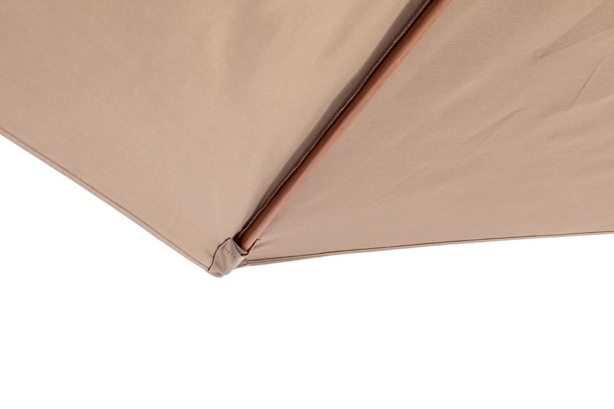 Parasol de Jardin Inclinable à 360° Rectangulaire Réglable en Hauteur Brise Vue avec Tissu