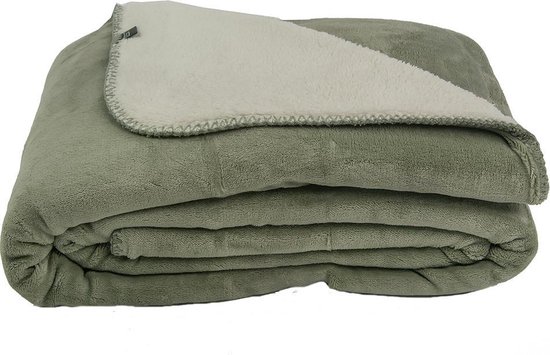 GAEVE | Zest - fleece deken - heerlijk zacht, warm plaid - Vacht flanel -  Taupe - 160... | bol.com