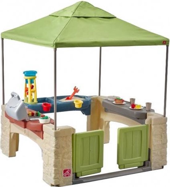 feit droogte Kilimanjaro Step2 Speelhuis All Around Playtime Patio with Canopy - Rolstoel proef -  Incl. Accessoires | bol.com