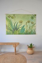 Bali Lifestyle - Wandkleed - Botanic Green XXL - 150x100 - 100% katoen