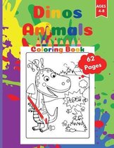 Dinos Animals Coloring Book