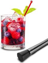 Doodadeals® | Luxe Cocktail Stamper | Tonicstampers | Muddler | Citroen Stamper | Cocktail Muddler | 21 cm | RVS | Antraciet