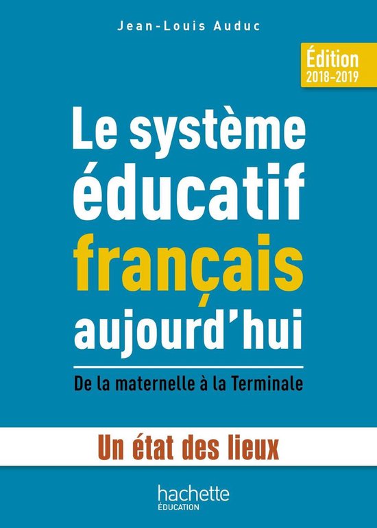 Le système éducatif français aujourd'hui - cover