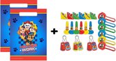 Paw Patrol traktatie zakjes gevuld met Paw Patrol uitdeelspeelgoed | 8 stuks