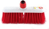 Vero Bezem + Steelverbinding Kunststof Kunstvezel Rood 30Cm