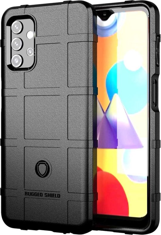 Coque Samsung Galaxy A32 4G Shock Proof Rugged Shield Zwart