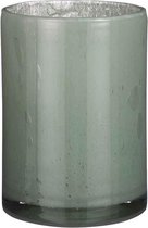 Vase Cylindre Estelle Mica Decorations - H23 x Ø17 cm - Verre recyclé - Vert clair