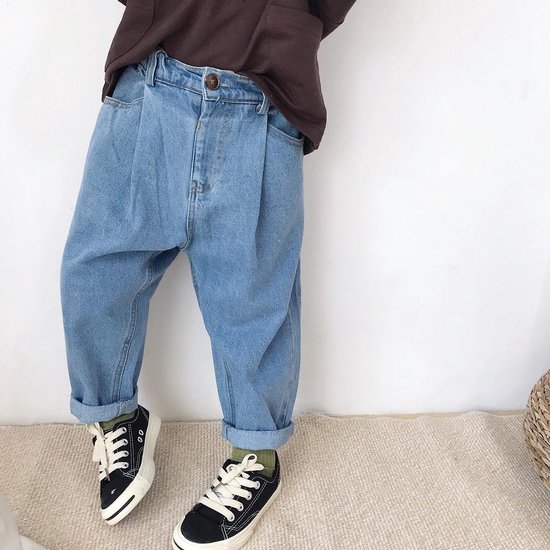 Hii You Kinderbroek - Baggy jeans Unisex Maat 98- Jeans - Spijkerbroek - Overzised... | bol.com