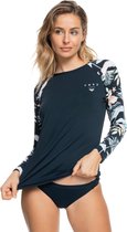Roxy - UV Zwemshirt voor dames - Longsleeve - Beach Classics - Antraciet/Bloemen - maat M