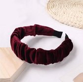 Diadeem Haarband-Boog Haarband-Hoofdband-Haaraccessoire-Outdoor Haaraccessoire-Dames Hoofdband-Kleur: Bordeaux/Wijnrood