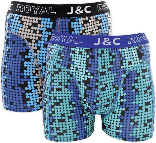 katoenen boxershort j&c - 2 pack - maat s