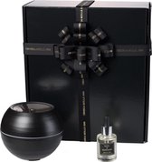 Geschenken set Giftset Cadeau Box doos met Aroma Diffuser en olie Basil & Mandarinn Trendy Design Compact, Etherische Olie Verdamper, Vernevelaar, Luchtbevochtiger, Diffuser 230 ml