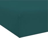Het Ultieme Zachte Hoeslaken- Jersey -Stretch -100% Katoen -Twijfelaar-120x200x30cm- Groen