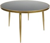 Decostar Salontafel Odessa 70 x 45 cm staal, goud/wit