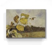 Vlaamse gaaien - Bruno Liljefors - 26 x 19,5 cm - Niet van echt te onderscheiden schilderijtje op hout - Mooier dan een print op canvas - Laqueprint.