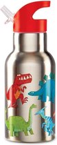 Crocodile Creek Dinosaurus Drinkfles - 400ml - RVS