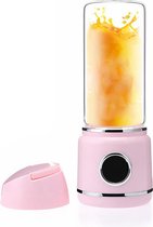 DryIce 420ML - Blender to go - Roze - Smoothie maker - Premium - Display - Smoothie Blender - Draadloos - oplaadbaar - Powerbank - Mini Blender - Draagbare Blender