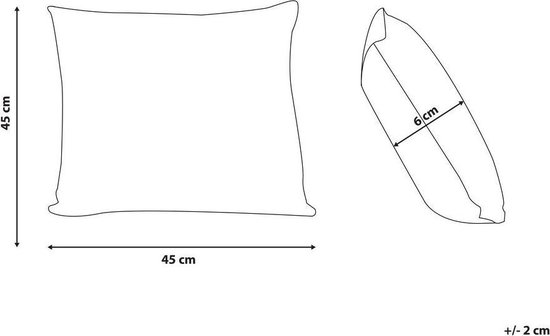 Beliani CAMPANULA - Sierkussen - Rouge - Plastique