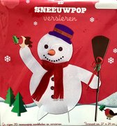 Je eigen 3D Sneeuwpop aankleden en versieren knutselpakket