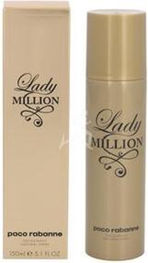 paco rabanne lady million deodorant spray 150ml