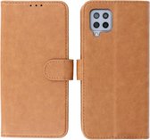 Samsung Galaxy A42 5G Hoesje - Book Case Telefoonhoesje - Kaarthouder Portemonnee Hoesje - Wallet Cases - Bruin