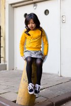 Levv meisjes sweater Lia Golden Yellow - maat 110