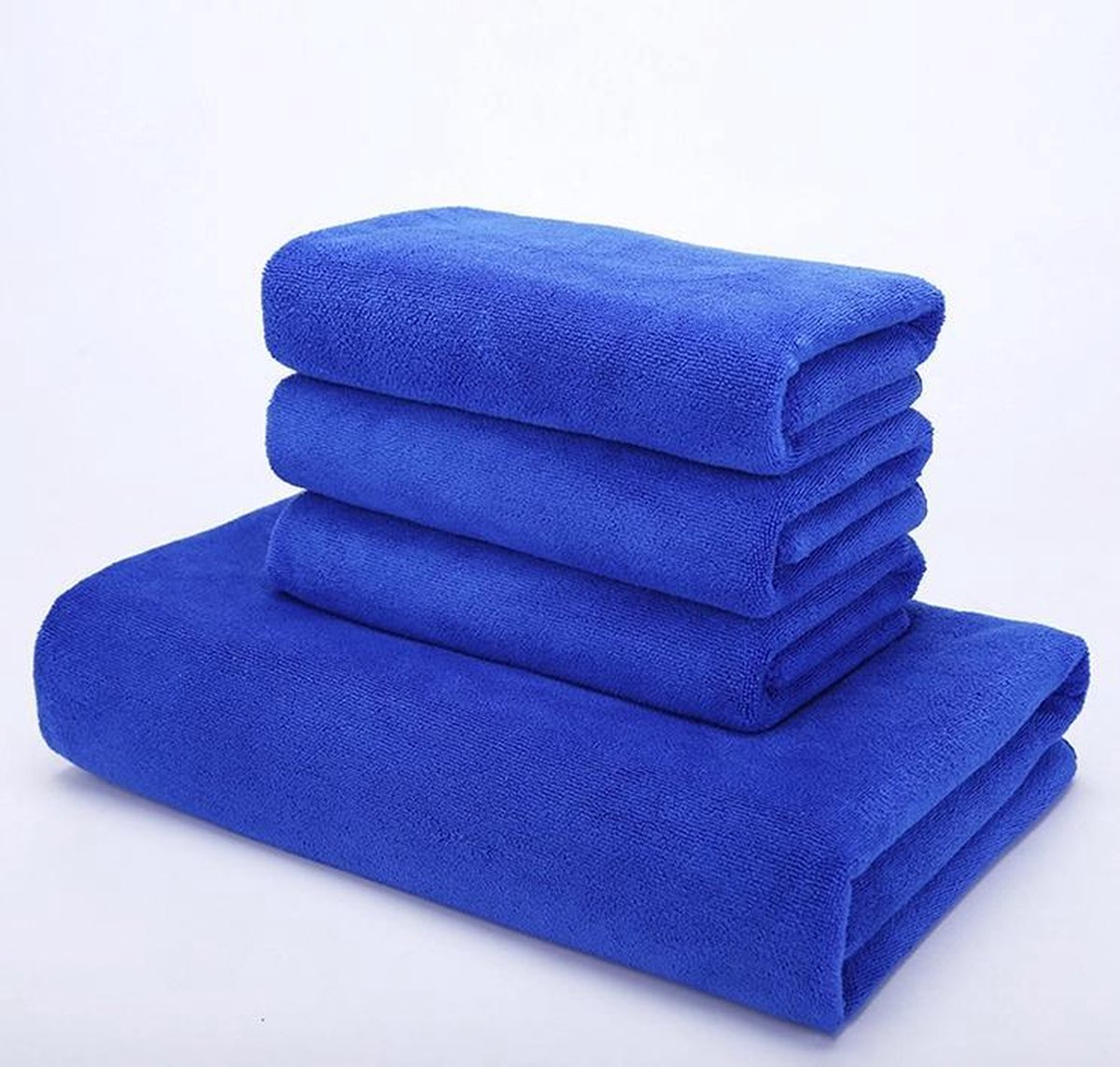 Goedkoopste Katoenvezeldoekje - blauw - schoonmaakdoek - absorberend