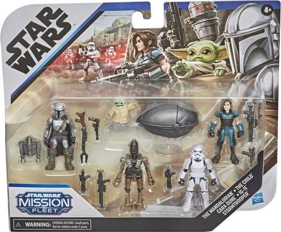 Hasbro - The Mandalorian : Un set de six figurines Mission Fleet