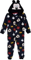 Mickey Mouse onesie - maat 116 - Disney huispak pyjama antraciet