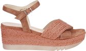 Softwaves Cognac Sandaal Wedge