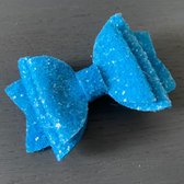Haarstrik Neon - Blauw - 80 mm - Strik op Clip