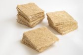 Terrafibre - Kweekmat hennepvezel 12,5 x 12,5 cm (40 stuks per verpakking) - Groeimedium voor telen van microgroente / microgreens