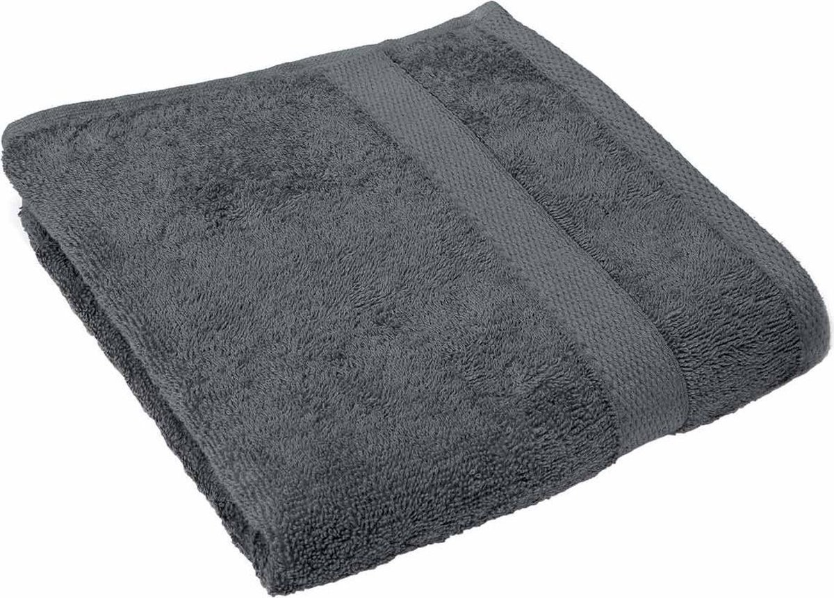 Badlaken - 100x150 cm - Antraciet - 450gr/m² - Extra zacht
