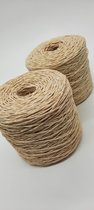 Papier garen - Ecru - 2 mm - 250m - 250gr - Haken Breien Weven Punniken -100 % papier