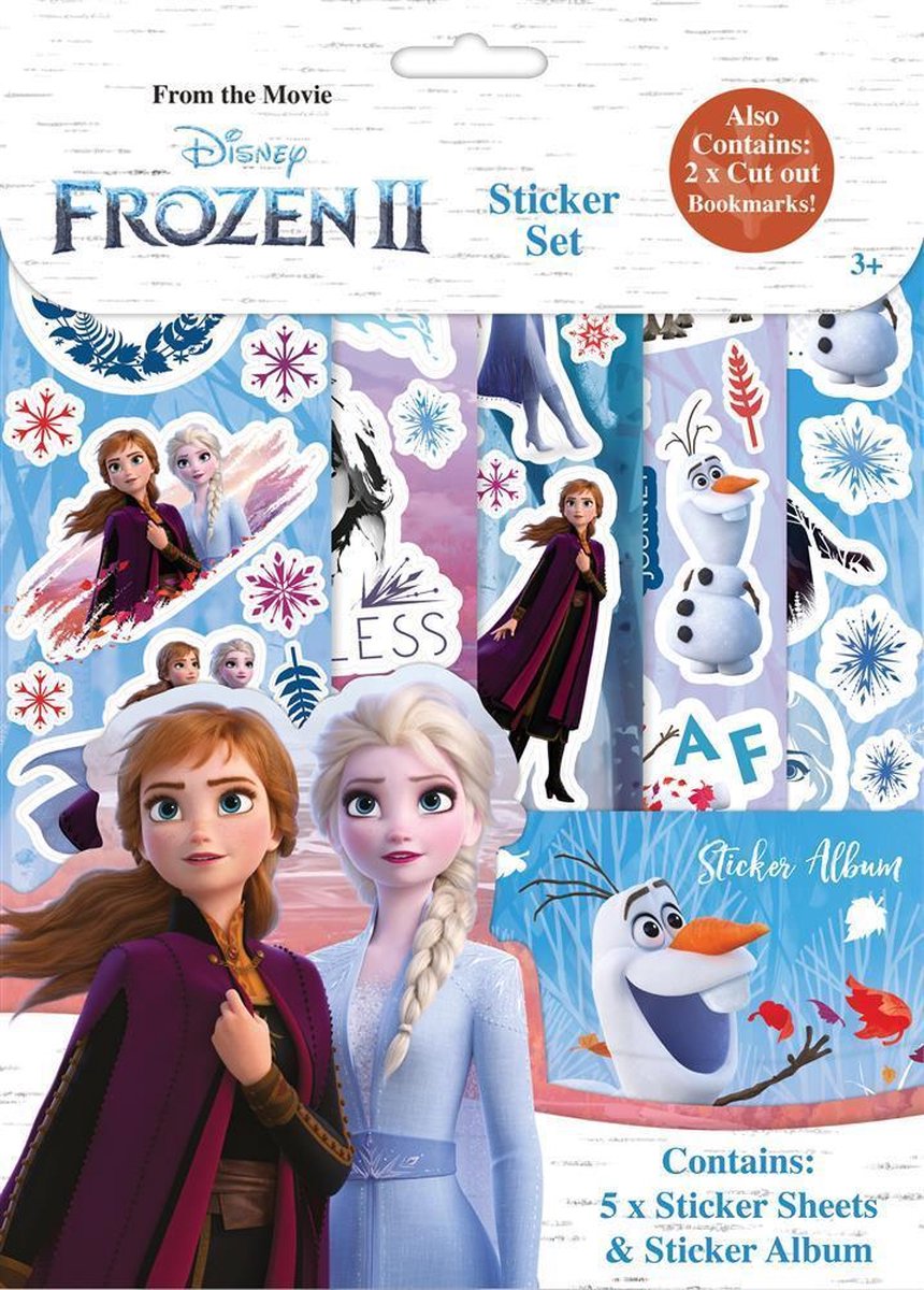 Frozen knutselspullen | Knutselpakket | Frozen stickers | Stickervellen | Stickerboek | Boekenlegger | Knutselen meisjes | Frozen 2 | Disney | Frozen speelgoed | Disney stickers | Sticker | Stickers kinderen | Frozen knutselen meisjes