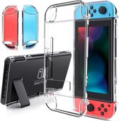 Siliconen Switch case - Transparant - Geschikt voor Nintendo Switch - Nintendo Switch Accessoires