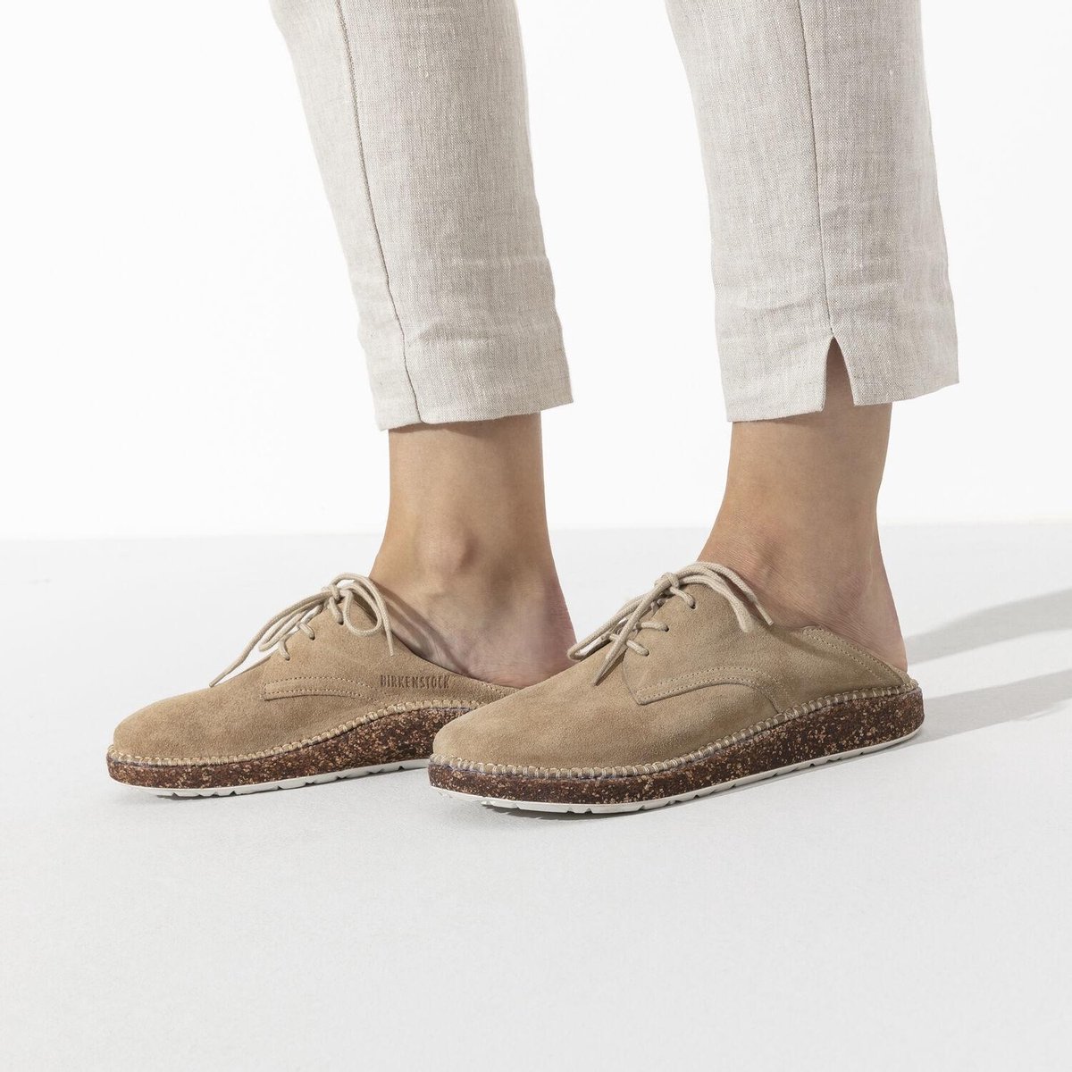 Birkenstock Gary Suede Ginger Narrow Unisex Veterschoenen - Brown